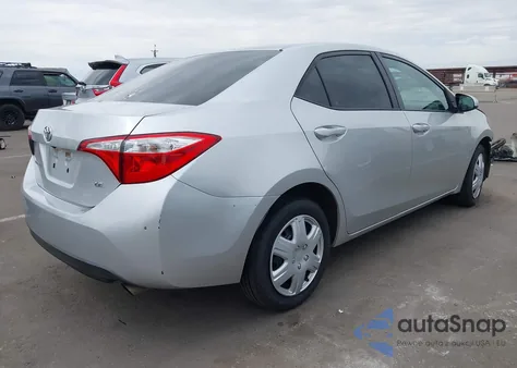 2016 Toyota Corolla Le из США, поврежденный, VIN 5YFBURHE9GP502670
